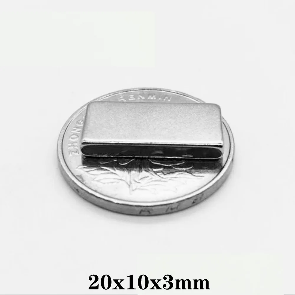 5~100pcs 20x10x3 mm Block Powerful Magnets Bulk Sheet Neodymium Magnetic 20x10x3mm Super Strong Permanent NdFeB Magnet 20*10*3