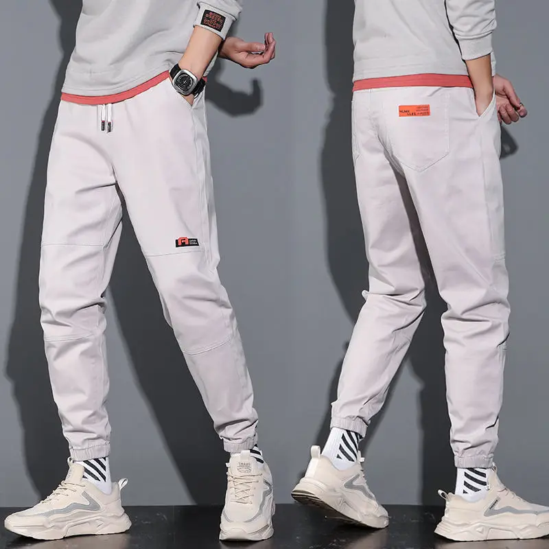 

Men's Casual Pants Loose All-Match Trendy Men's Ankle-Tied Pants Spring and Autumn Thin Harem Casual Male Pants Joggers Trousers