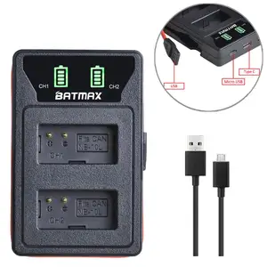 3 PCES NB-10L NB 10L NB10L Batterie + LED USB-Doppel SX40 HS SX40HS SX50 SX40 HS SX50 HS SX60 HS LAHR 8 Hauptverkauf Batterie NB 10L - №4
