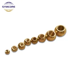 5pcs M3/M4/M5/M6/M10/M12 Inner Tooth Pure Copper Female Ball Head Hanging Board Brass Nut Ball Bald Cap Decorative Copper Nut