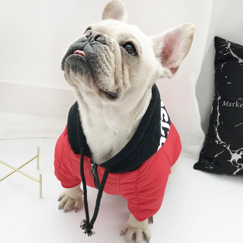 SUPREPET Pet Dog Jacket Winter Dog Clothes for French Bulldog Warm Cotton Dog Winter Coat Clothes for Large Dogs ropa para perro