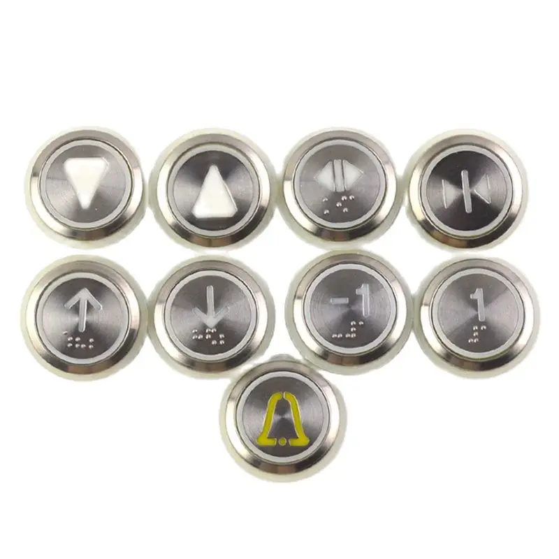 45pcs  KDS50 Elevator Push Button MTD161 Stainless Steel Button Lift Parts