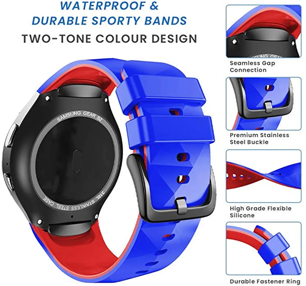 ANBEST Sport Strap for Samsung Galaxy Gear S2 R720 R730 Band Silicone Bracelet Correa Watch Belt Smartwatch Accesorries