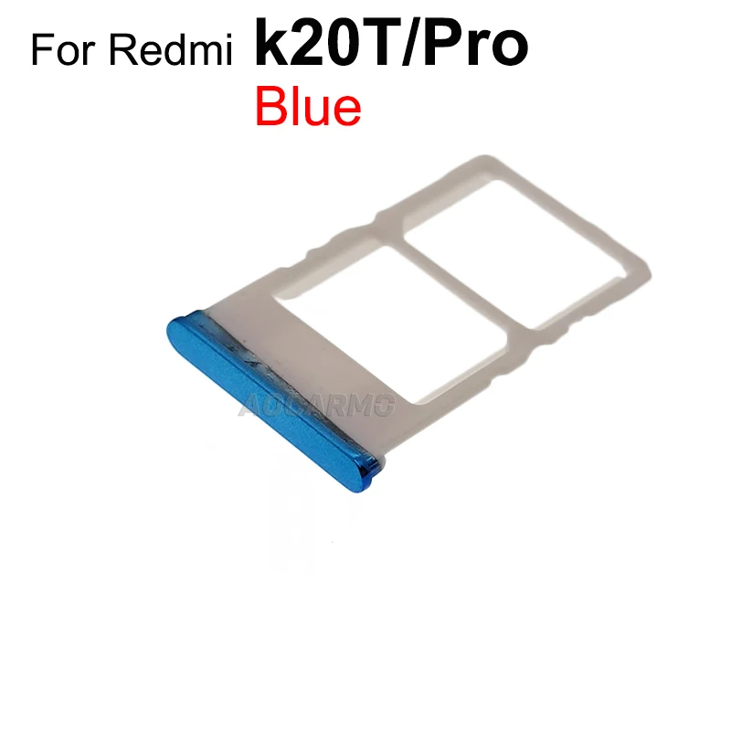 Aocarmo For Xiaomi Mi 9T Pro SIM Card Tray Holder For Redmi K20 Pro Replacement Parts