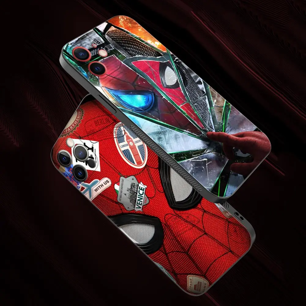 Marvel Spiderman Heros Logo Silicone Case For Apple iPhone 14 13 12 11 Pro Max XS Max XR X 7 8 Plus 13 12 Mini 6S Shell