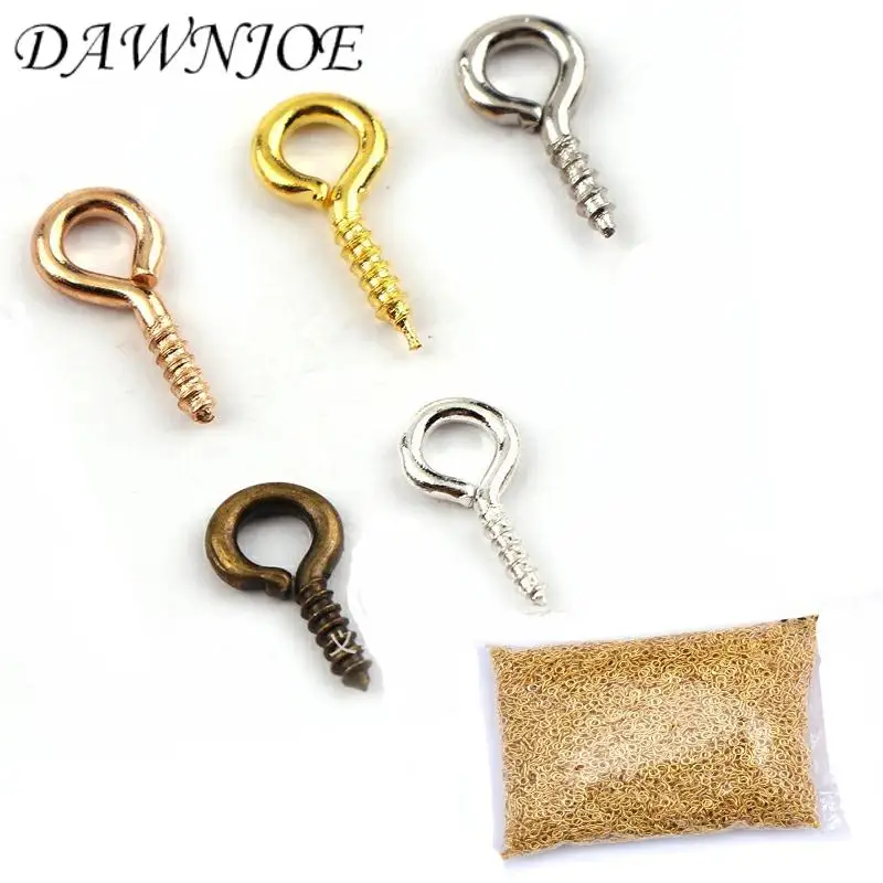 4*8/5*10 mm 6 Color Eye Pins Ring Screws Making Necklace Earrings Screw Hanging Ring Finding DIY Making Jewelry Finding