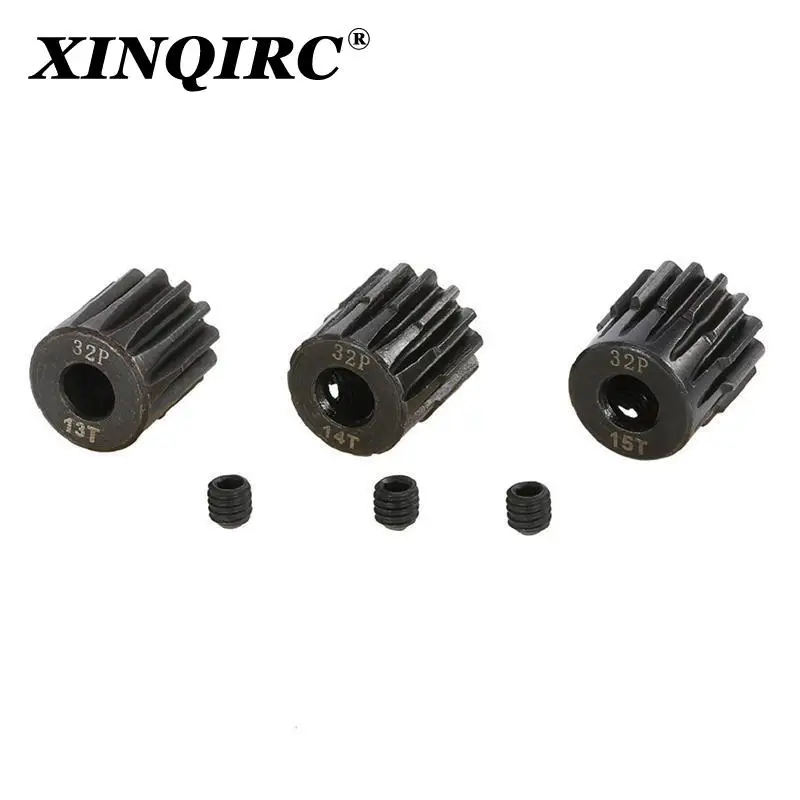 SURPASS-HOBBY 32P M0.8 5mm 13T 14T 15T 16T 17T 18T 19T 20T 21T Black steel metal Pinion Motor Gear For 1/10 Rc Model Car Motor
