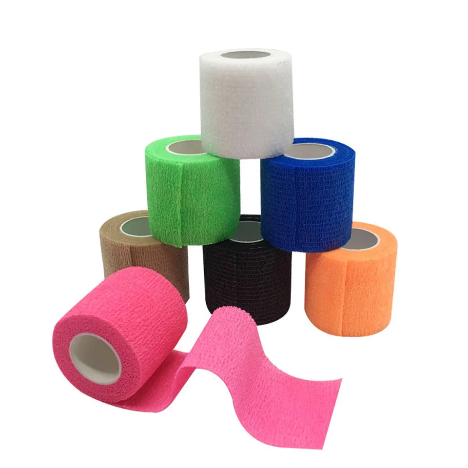 LOOGDEEL 5CM*450CM Self Adhesive Elastic Bandage Non-woven Fabric Tape Protective Gear Knee Elbow Support Safety Protection