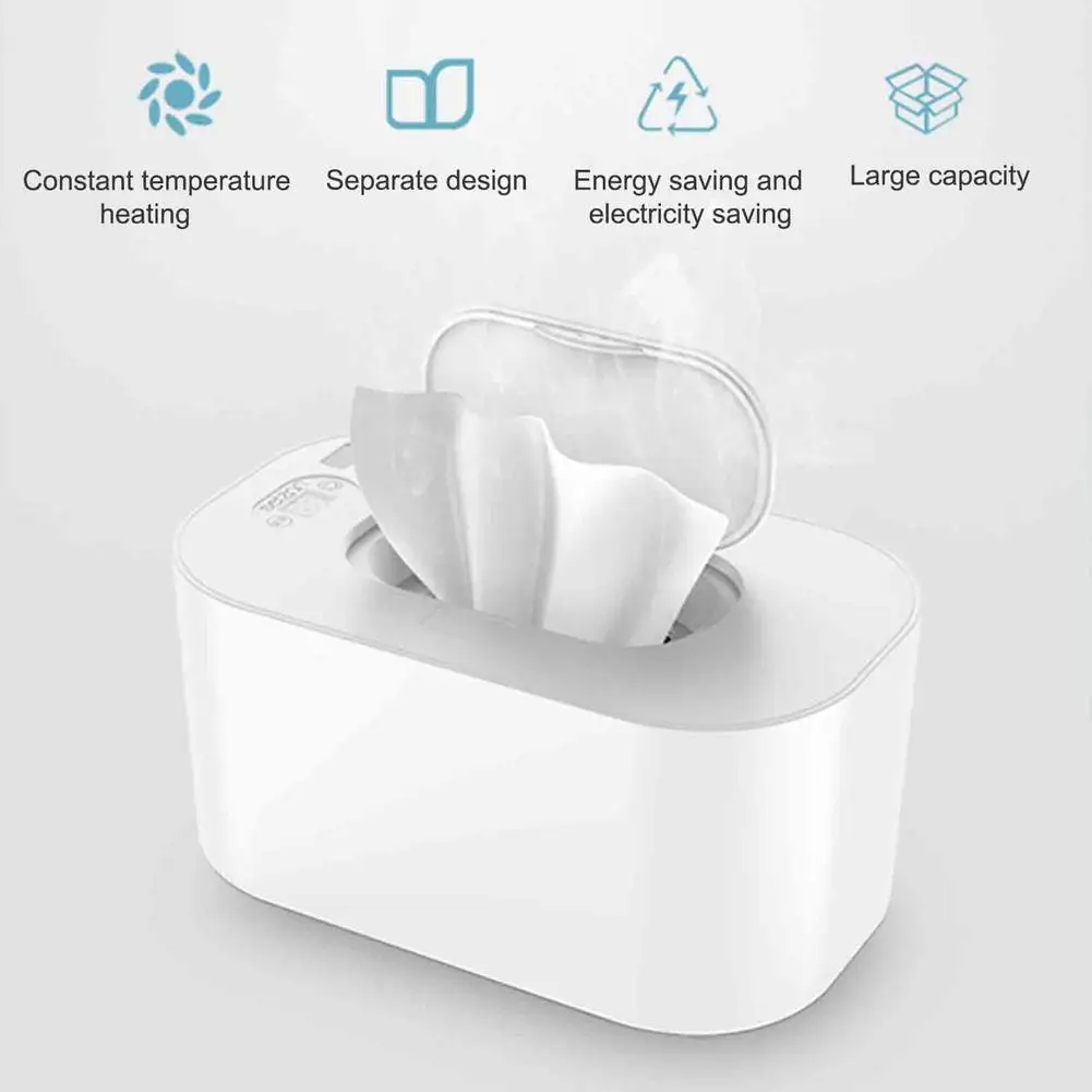 USB Baby Wipe Warmer Constant Temperature Wet Wipe Dispenser Baby Wipes Heaters Baby Wet Tissue Heating Box