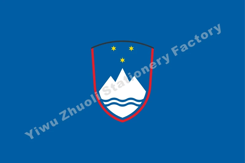 Slovenian Armed Force 1945-1991 Naval Jack Flag 3X5FT 90X150CM 100D Polyester Double Stitched High Quality Banner