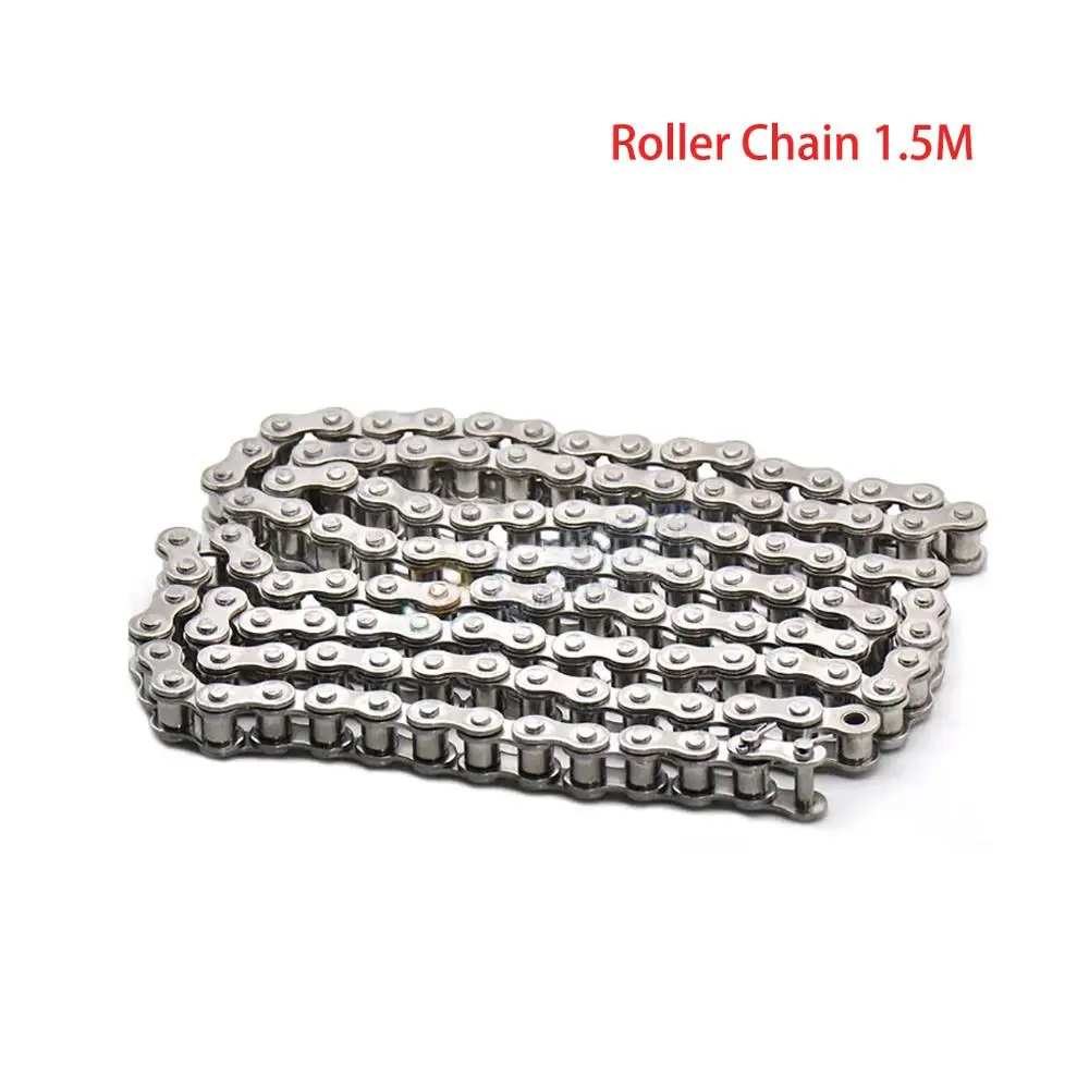 1Pcs 1Meters/1.5Meters 08B-1 Roller Chain Pitch 12.7mm Stainless Steel Industrial Transmission Chain/Chain Connector