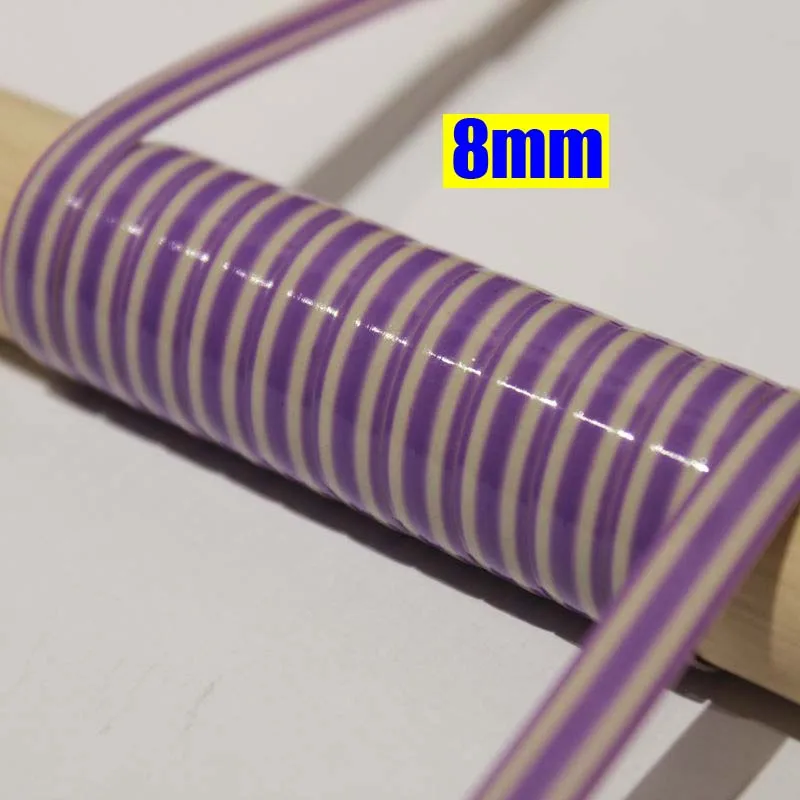 10 Meters Stripes Purple Color PE Flat Synthetic Rattan Material For Handmade DIY Weaving Crafts Knit Repair Chair Table Basket
