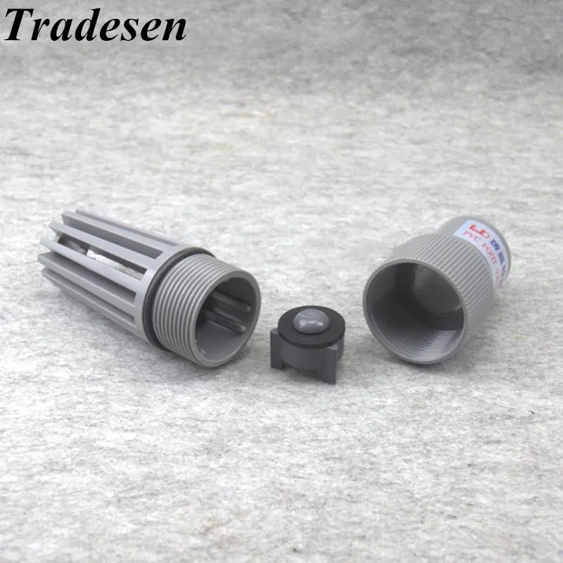 1pc Inne Dia.32mm-63mm  PVC Pipe Check Valve With Filter Water Pump Inlet Outlet Filter Connector Aquarium Fish Tank Fittings