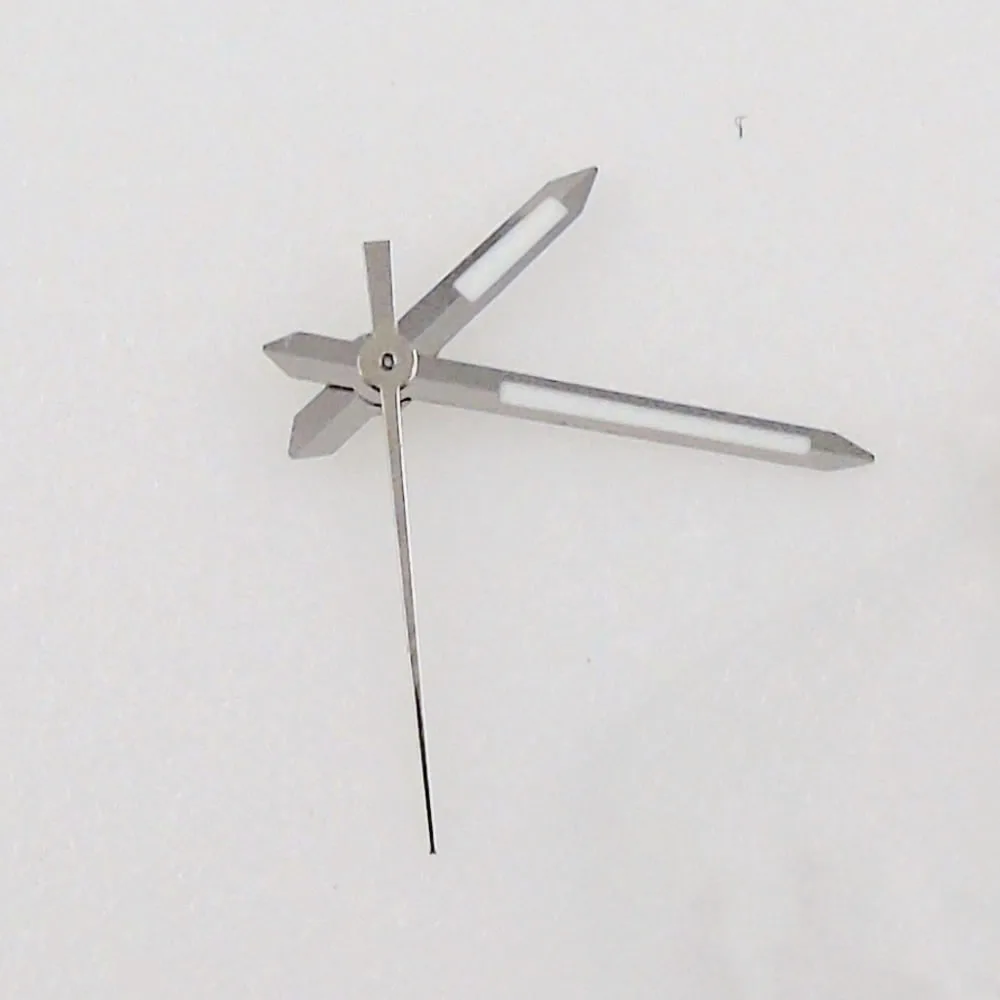 Silver/Black/Rose Gold Watch Hands Fit For NH35 NH36 Miyota 8215 821A 8205 DG/Mingzhu 2813 Movement Green Lume view 3