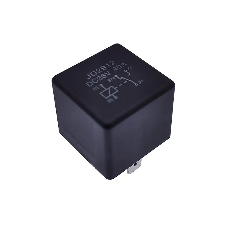 JD2912 4Pin 5Pin 40A Auto Car Relay DC 12V 24V 36V 48V 72V with Mounting Hole Coil Power 1.8W Automobile Control Device