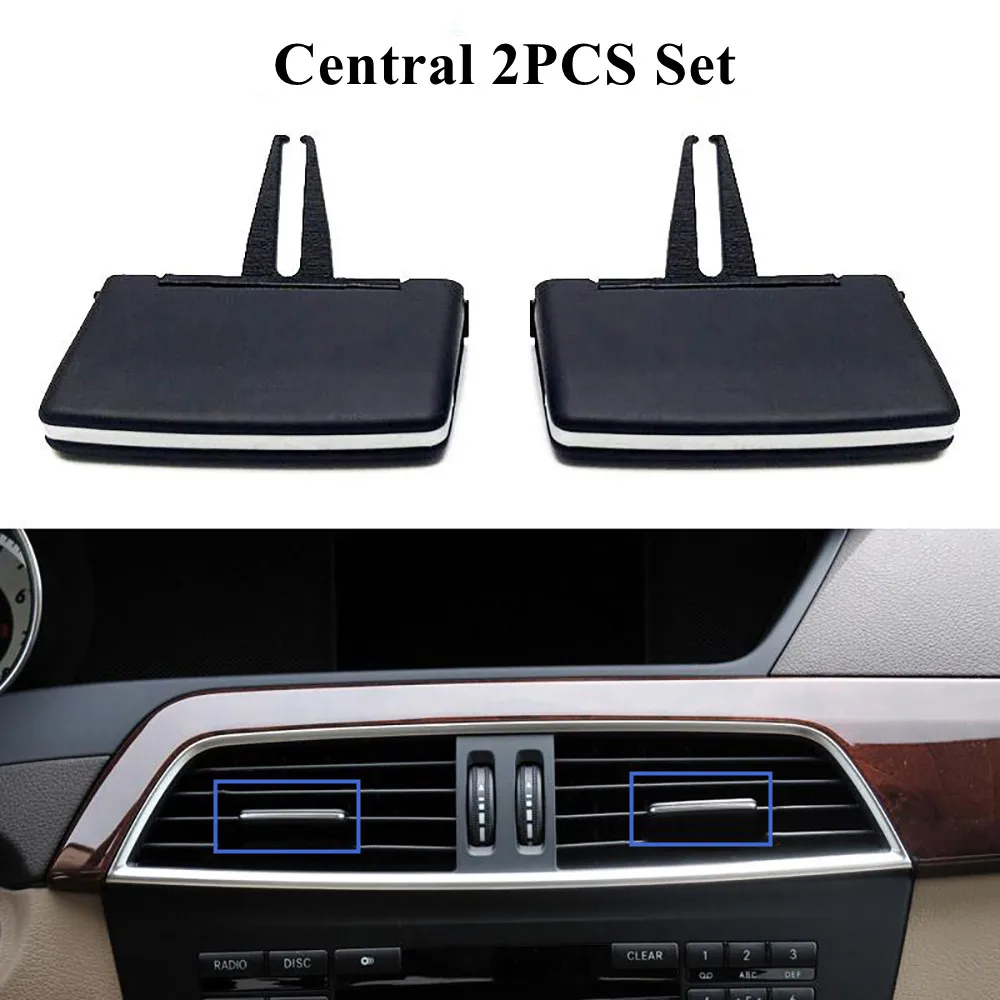 Air Vent Grille Tab Clip Slider para Mercedes Benz, carro esquerdo e direito, AC médio, W204 C Classe C180 C200 220 230 260 2011 2012 2013