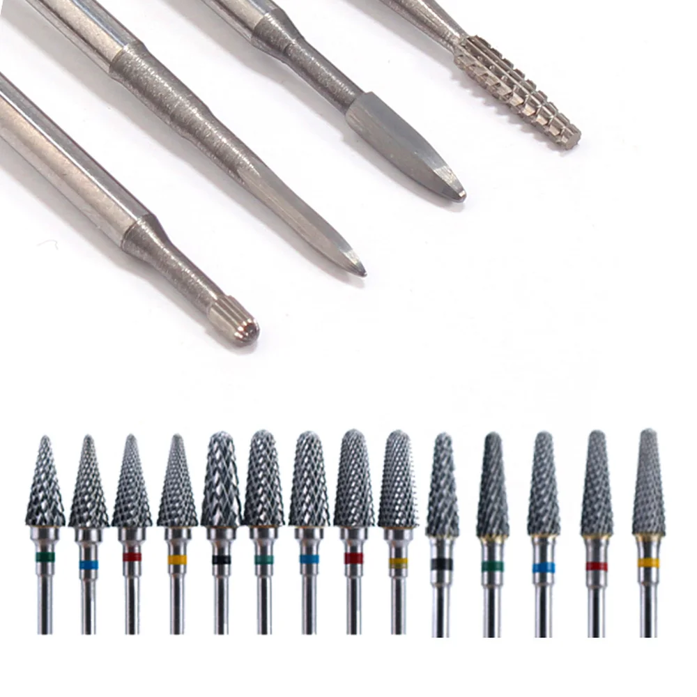 Carbide Nail Drill Bit Milling Cutter For Manicure Machine Carbide Electric Nail Drill For Nail Art Tools Accessories