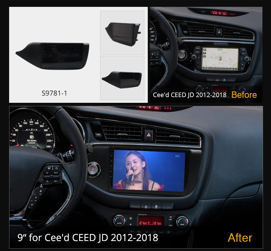 Ownice K6+ 2K for  KIA Cee'd CEED JD 2012 - 2018 8G+256G Car Radio Android 12.0 BT 5.0 Support Atmosphere Lamp 360 4G LTE