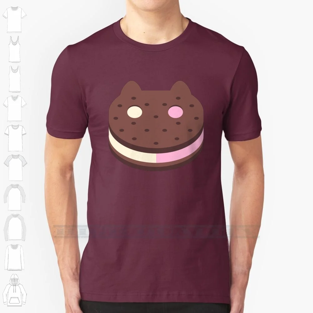 Cookie Cat 100% Cotton T Shirt Cookie Cat Steven Universe Ice Cream Pastel Tee Short Sleeve Long Sleeve Gift