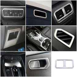 For Haval F7 F7X 2018-2023 Car Styling Interior Accessories Central Console Decoration Frame Cover Trim Matte Silver Sticker