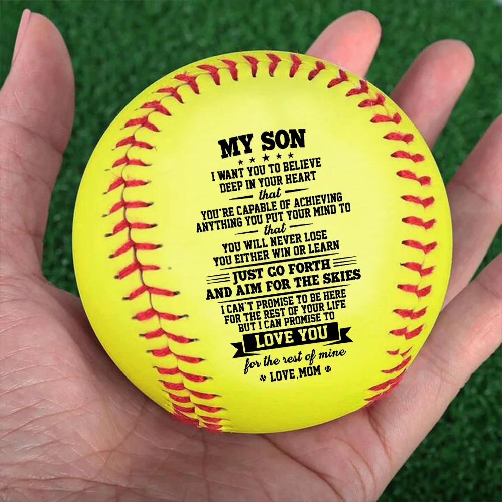 

Mom To Son, Keep A Positive State Of Mind – Baseball Ball softball