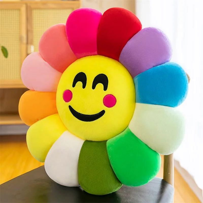 Sun Flower Living Room Chair Cushion Cartoon Cute Pillow Prevent Hemorrhoids Home Sofa Chair Cushion 40cm Wholesale Hot E12178