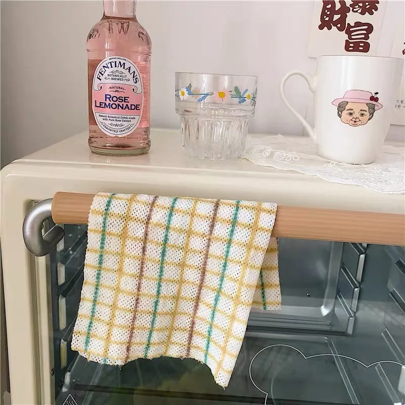

Tartan Disposable Dish Cloth Dish Cloth Oil - Free Non-woven Place Mat