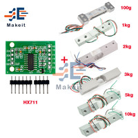 HX711 AD Module Weight Sensor 1kg 2kg 3kg 5kg 10kg 100g Load Cell Module Weighing Pressure Sensor Measurement Tools