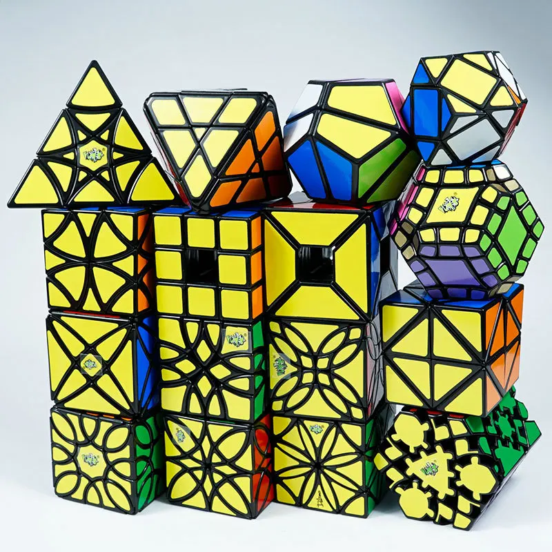 Forma estranha cubos mágicos octaedro irregular cubo professional 3x3 crazy cubo brinquedos educativos para crianças jogos e quebra-cabeças