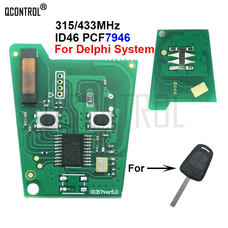 

QCONTROL Car Control Remote Key Electronic Circuit Board for Opel / Vauxhall Signium 2005 - 2007, Vectra C 2006 - 2008