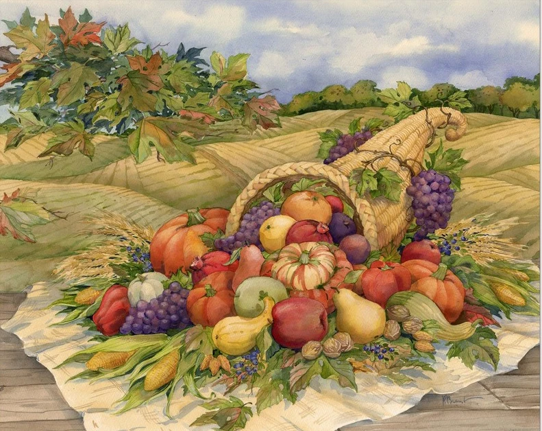 JMINE Div 5D Thanksgiving Harvest Farm Pumpkin fruit Full Diamond Painting cross stitch kits art Scenic 3D paint by diamonds