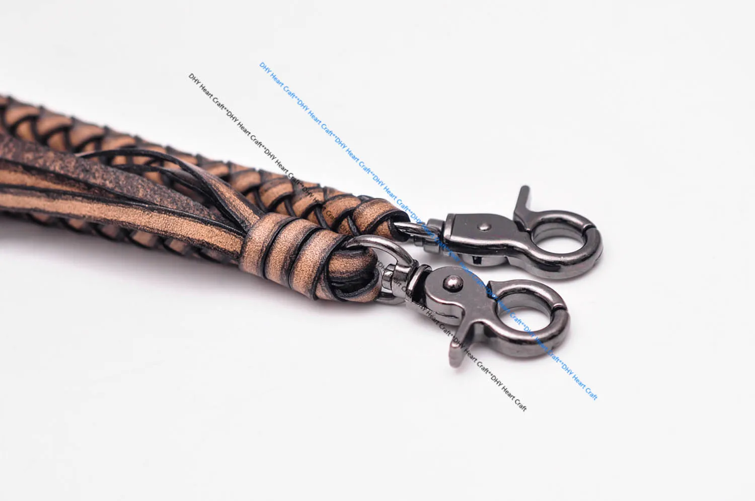 طويل مصنوع يدويًا من جلد البقر الأصلي جلد مضفر مضاد للفقد ، بنطلون جينز ، سلسلة محفظة ، بنطلون سائق شاحنة دراجة نارية ، سلسلة جودة ، 26 بوصة ، بنطلون بقطر 10 #3