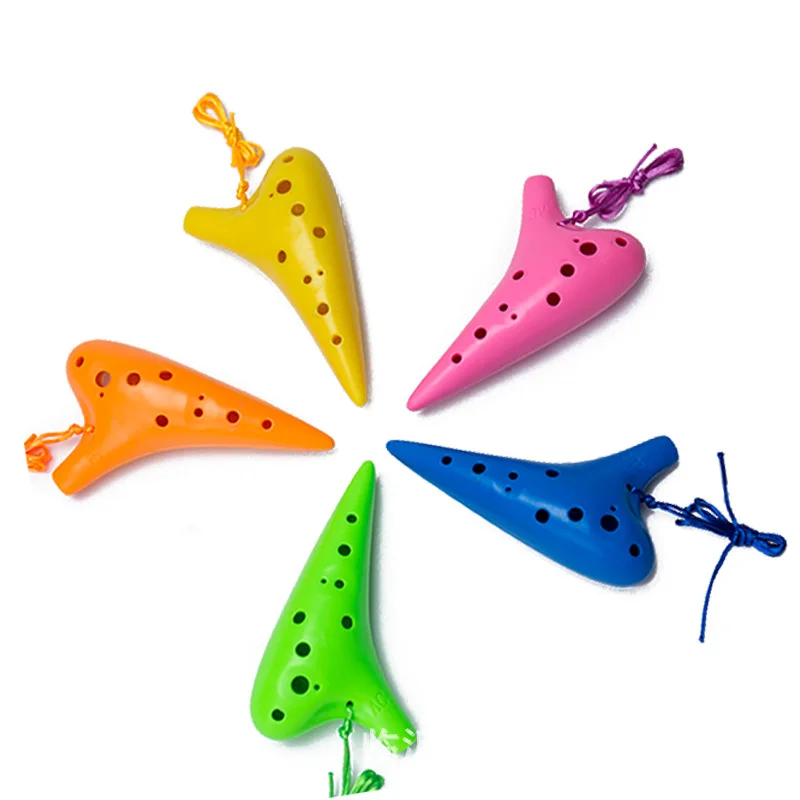 SevenAngel New Woodwind Ocarina 12-hole Environmental Plastic Ocarina Alto C plastic Flute Suitable School Promotion Teaching