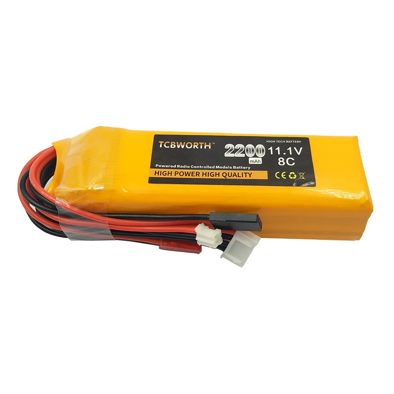 RC Lipo batteria 2S 3S 7.4V 11.1V 2200mAh 8C Max 16C JR JST FUBEBA Plug per RC Hubsan H501S trasmettitore ricevitore telecomando