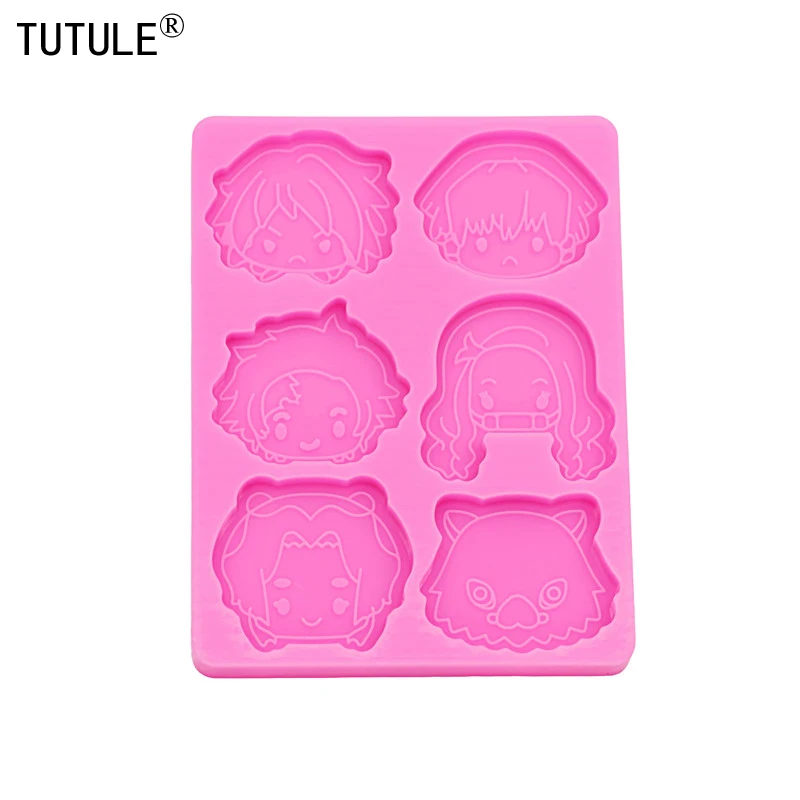 Shiny Cartoon cookie Baking Mould- epoxy Clay polymer Jewelry accessories mold-Cake Chocolate Biscuit food grade silicone mold