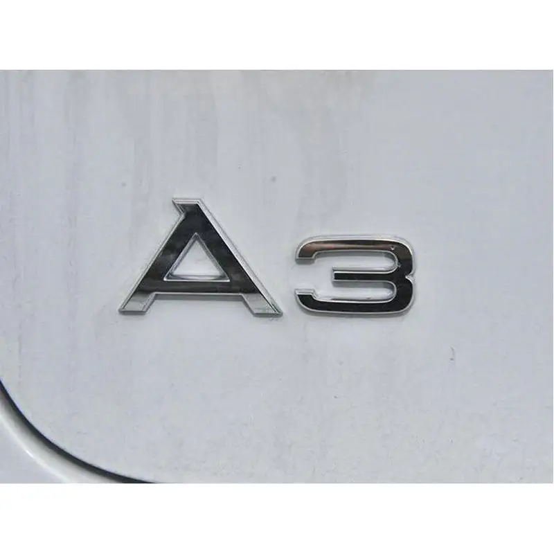 STYO For Audi A3 A4 A5 A6 A7 A8 Q2 Q3 Q5 Q7 3.2 3.0T 2.0T 4.2 2.4 3.6 Rear Trunk Emblem Logo Badge Sticker