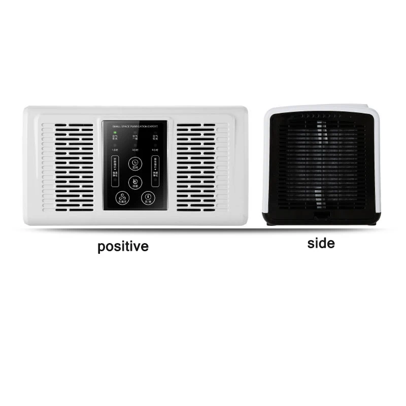 Piccolo purificatore d'aria a ioni negativi a doppio filtro oltre all'odore di fumo e purificatore di formaldeide Purificazione rapida a doppia ventola