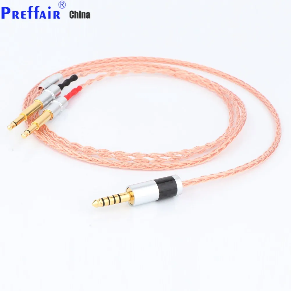 8 Coer Single crystal copper Headphone Cable For MEZE99 Classics 99neo NEO NOIR 4.4mm Balanced plug