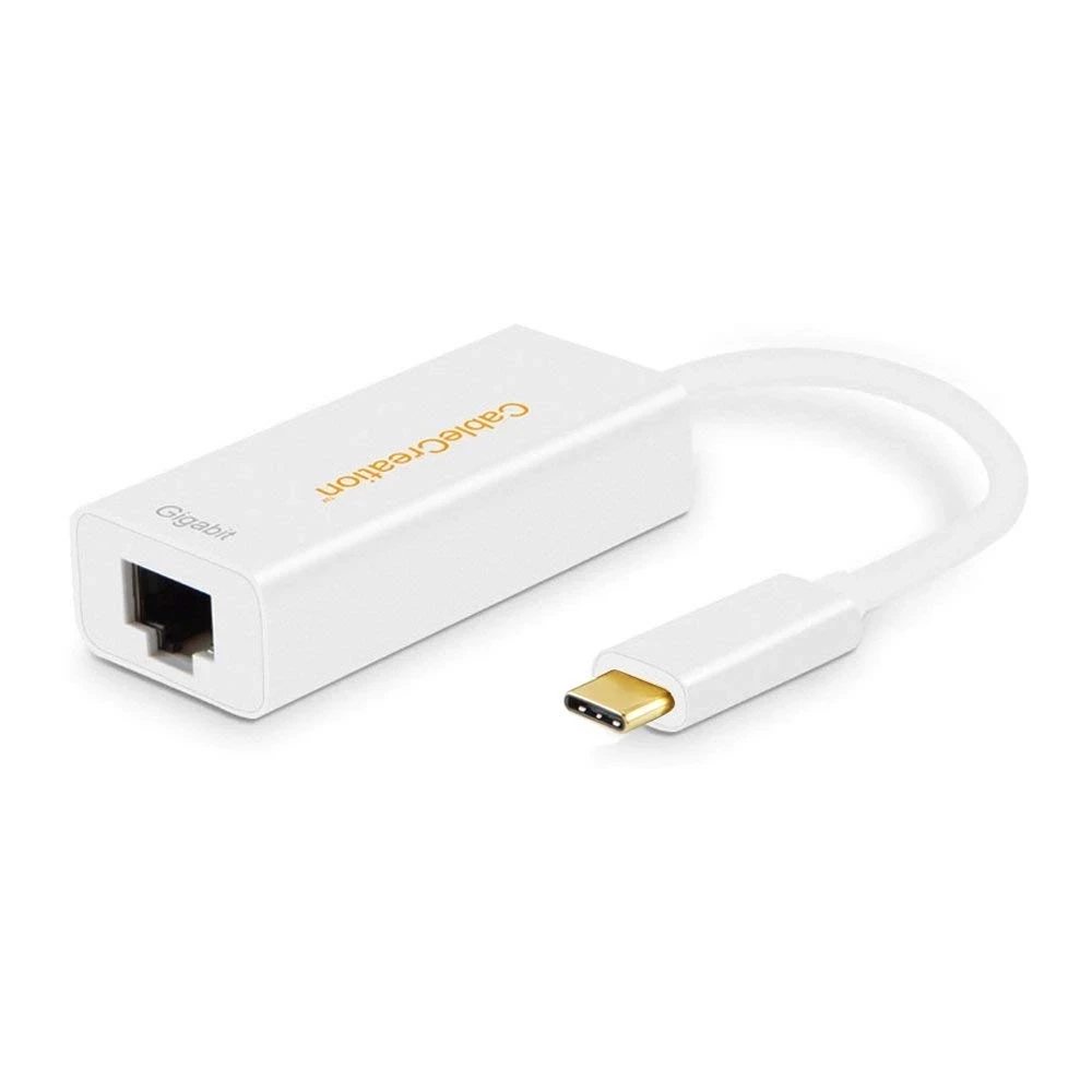 USB C to Ethernet Gold Plated USB 3.1 Type C to RJ45 Gigabit Ethernet LAN Network Adapter, Compatible MacBook Pro，est。