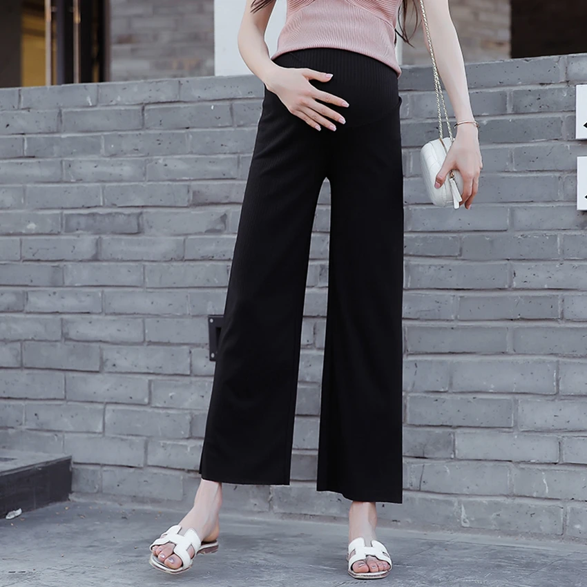 

Maternity pants thin section maternity wide-leg pants fashion summer leggings spring and autumn trousers cropped trousers