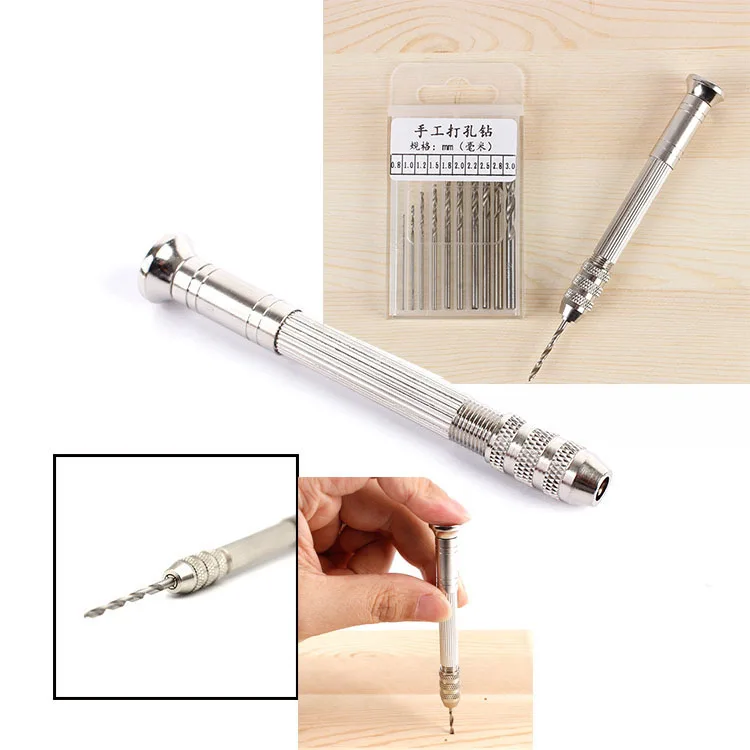 1 Set Jewelry Tools Mini Drill With 0.8-3.0mm Drill Screw Handheld For Epoxy Resin Jewelry Making DIY Wood Craft Handmade Tools