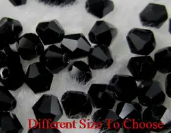4mm 6mm 3mm 1000Pcs/lot strand Bicone Faceted Glass Cuts Looses Crystal Beads Colored white clear AB black white whgh45