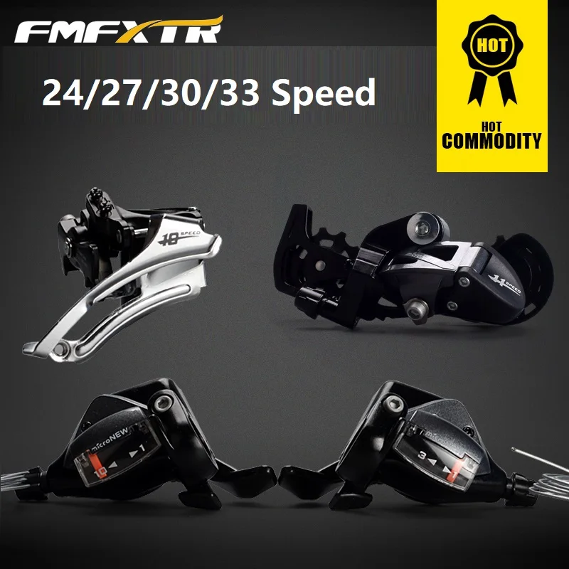 Bicycle Derailleur Front & Rear Derailleur & Shift Lever  8/9/10/11 Speed 24 27 30 33 Speed MTB Mountain Bike Shifter Microshift