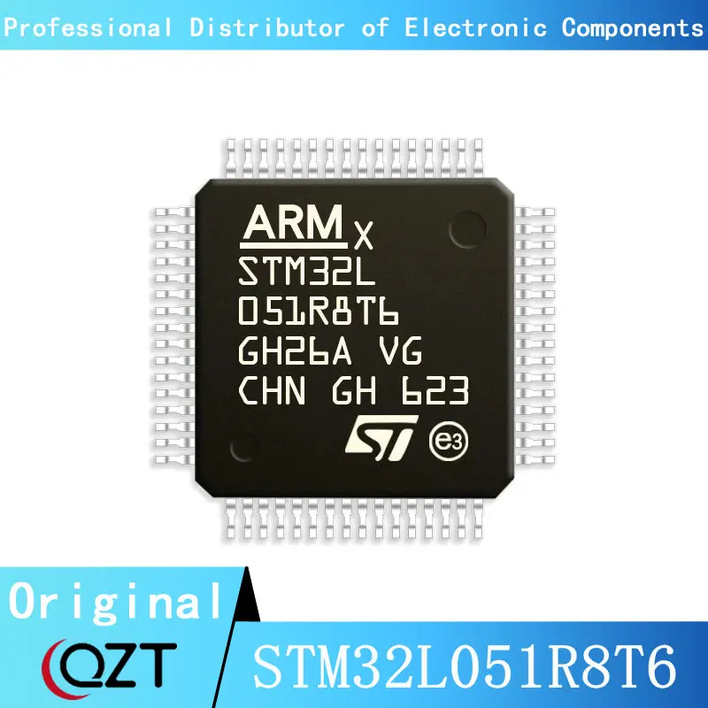 10 개/몫 STM32L051 STM32L051R8 STM32L051R8T6 LQFP-64 마이크로 컨트롤러 칩 새로운 스팟