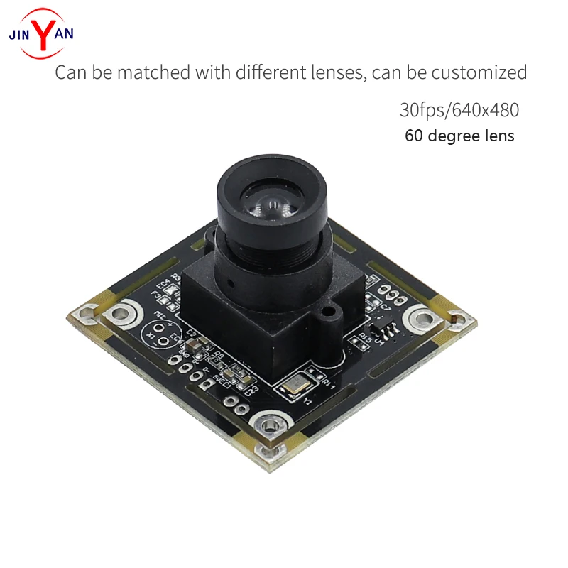 Distortionless  lens USB2.0 HD camera module OV7725 0.3MP camera 640*480 support LINUX Android