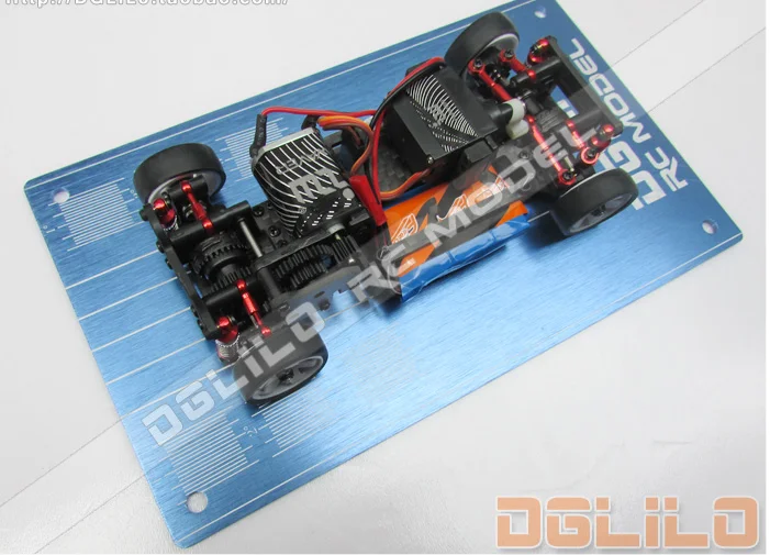 Toe Shunting Board Metal Setup Board 4 Wheel Positioning Measure Toe Angle RC 1:28 for MINI-Q MINI-Z  MINI-D  iw04 iw05 BZ  awd