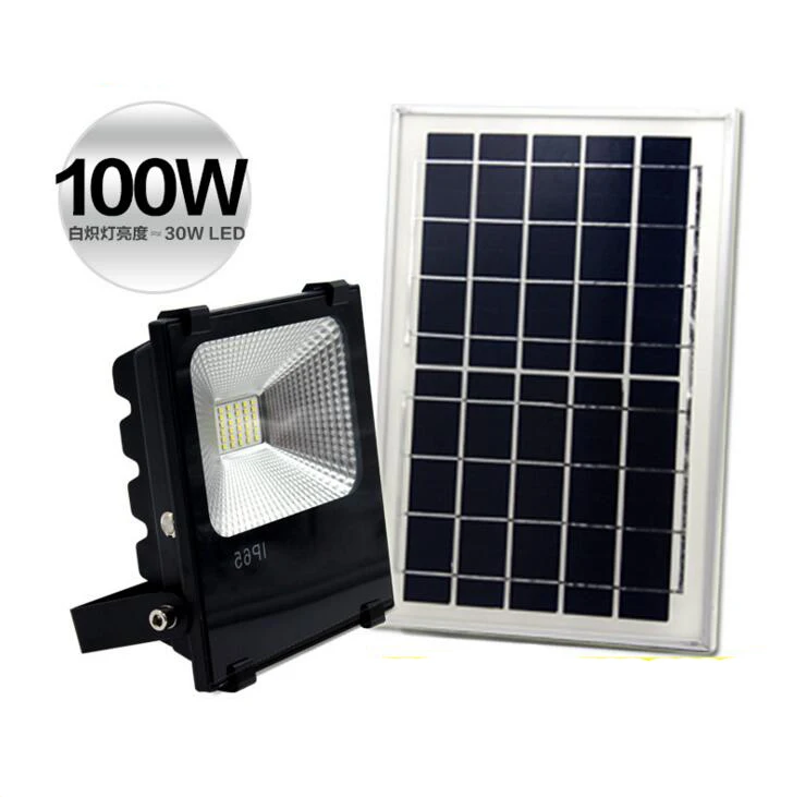 

Wholesale 2PCS 30W/50W/100W Garden Solar Lamp Spotlight Waterproof Outdoor Wall Emergency Refletor Led Flood Light Floodlight