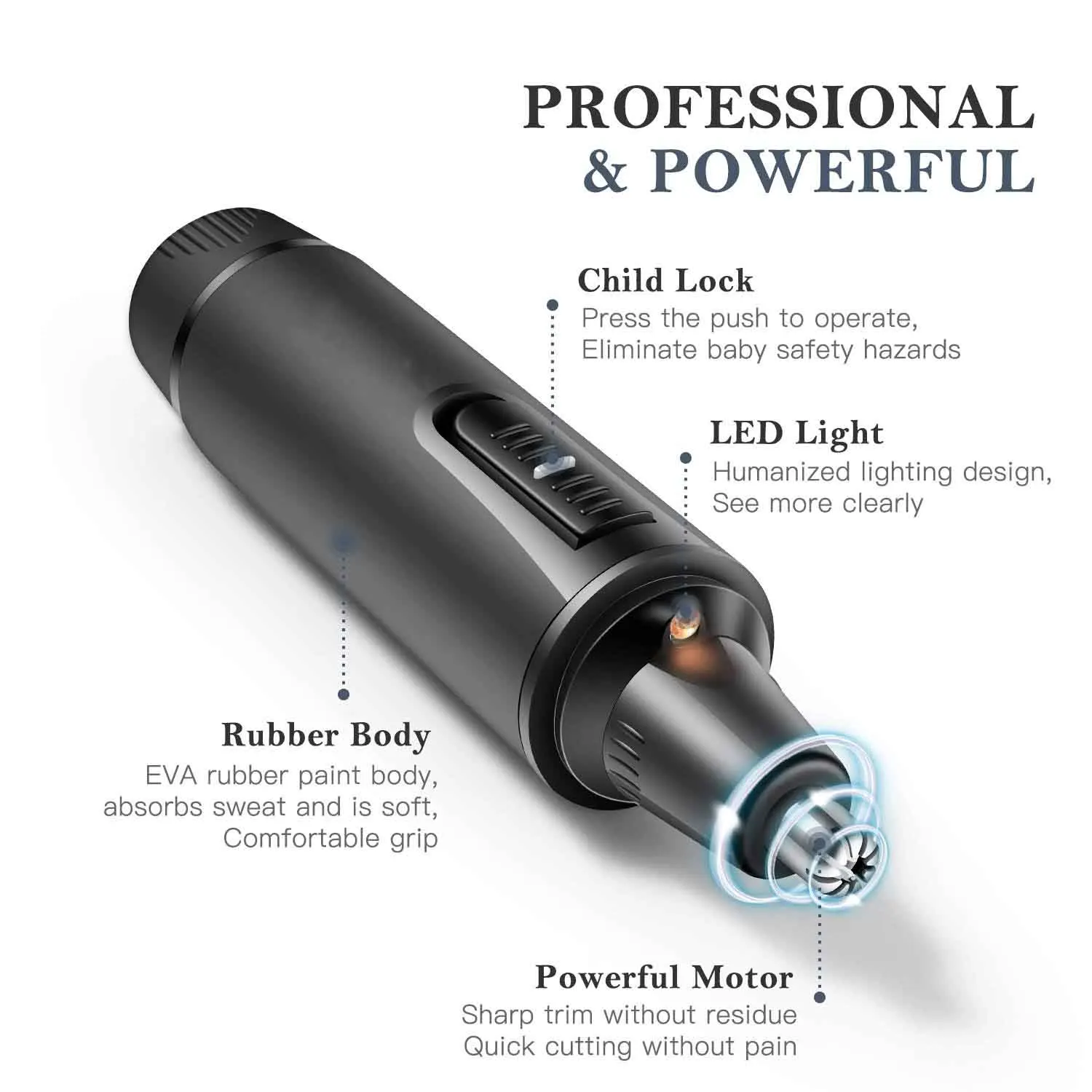 Tagliacapelli per naso impermeabile tagliacapelli professionale indolore sopracciglio e tagliacapelli per uomo donna rasoio per depilazione