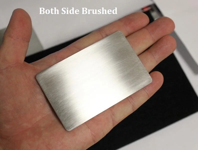 1 Piece 1mm Thickness Stainless Steel Plate Blank Metal Business Card Size 85 x 53mm