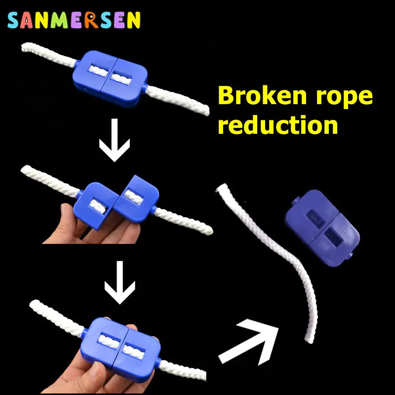 1PC Broken Rope Restoration Close-up Magic Trick Children\'s Novelty Prop Toy Finger Easy Operate Kids Street Magician Tricks